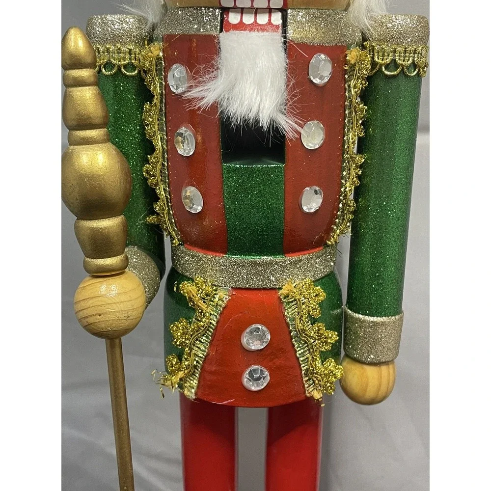 20‎ Inch Nutcracker King With Staff And Crown From Hobby Lobby , Christmas Decor